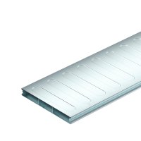 OBO Underfloor Duct, 2 pieces, 3-compartment, Duct Height 28 mm