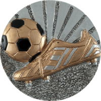 70mm Soccer Ball & Boot Blaze Disc