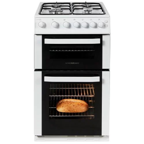 Nordmende 50cm Twin Cavity LPG Gas Cooker - White 