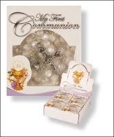 Communion Acrylic Rosary/White   (C6079/WH)
