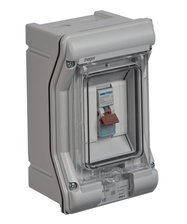Hager 63A DP C-Type Meter Tail Unit MCU10101C