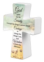 Porcelain Message Cross/Serenity  (12871)