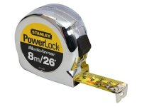 STANLEY 8 METRE / 26FT POWERLOCK TAPE MEASURE