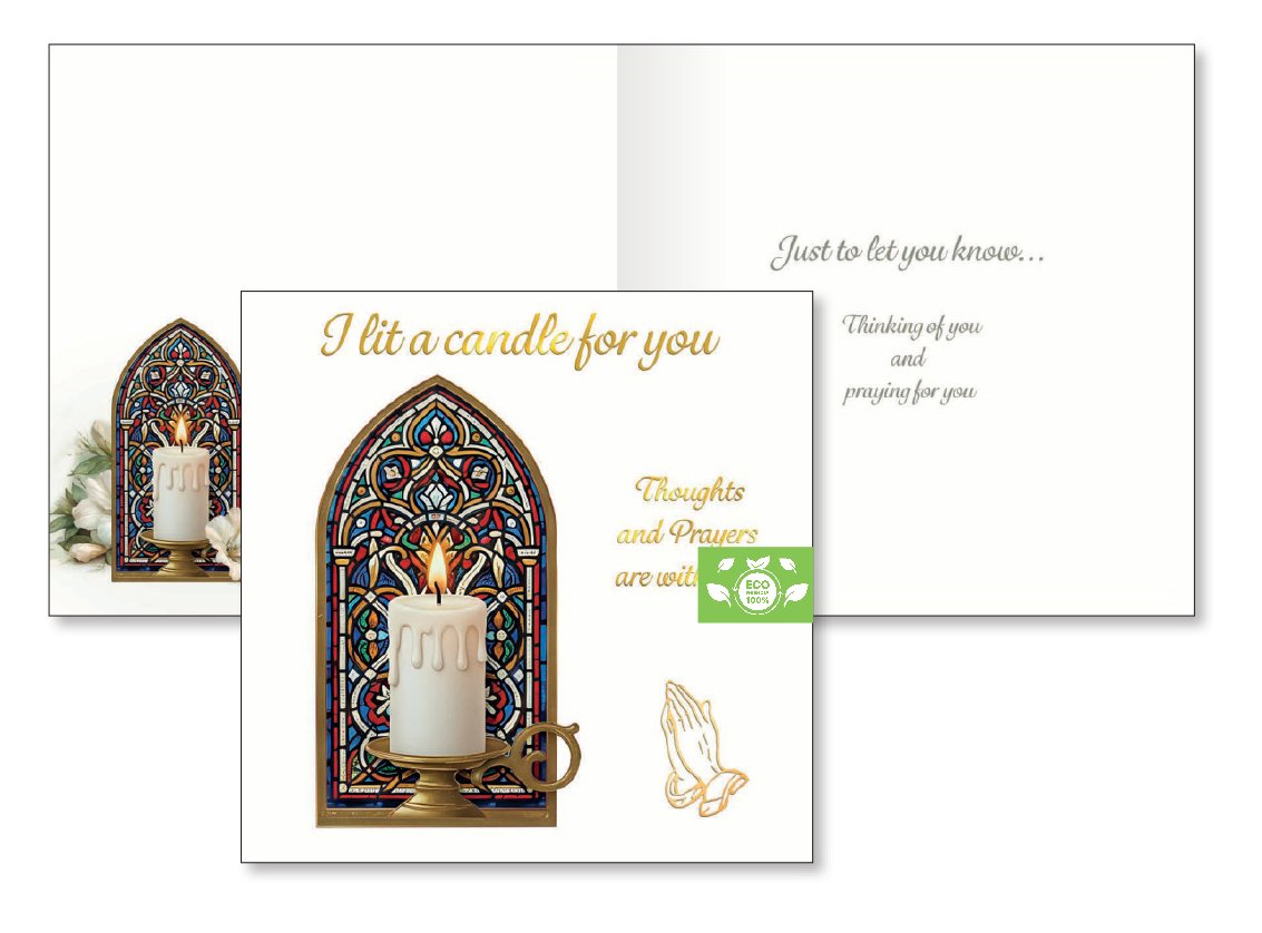 Card Eco Friendly/I Lit A Candle For You  (25130)