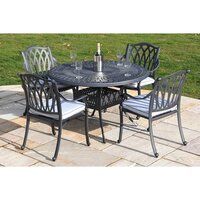 Florence Cast Aluminium 4 Seater Round Set