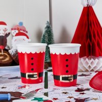 Santa Paper Cups - Pack of 8