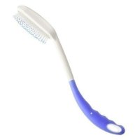 Long handle hair brush with a hanging hole.