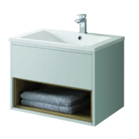 LUCCA 600 MATT GREY WALL HUNG UNIT ONLY