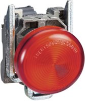 LED Panel Mount Indicator, 250 VAC, 22 mm, IP66, NEMA 4X, NEMA 13