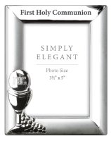 Silver Plated Communion Photo Frame   (C46659)