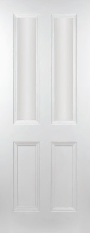 Primed Oxford 4 Panel Unglazed