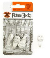 12828 12CARDS MED HARD WALL HOOKS