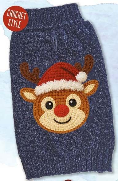 2026 Dog Life Christmas Cudley Rudolf Jumper XS x 1