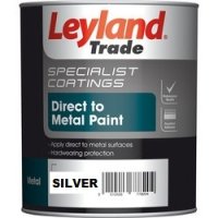 LEYLAND DIRECT TO METAL PAINT 750 ML SILVER