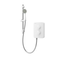 Aqualisa E1 Electric Shower with Single Mode Handset 8.5kW in White E1W85