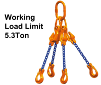 Four Leg 8MM Chain Slings with Safety Hook