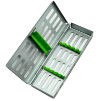Instrument Cassette Tray with Cover for 5 Instruments - Green / 011/6060G