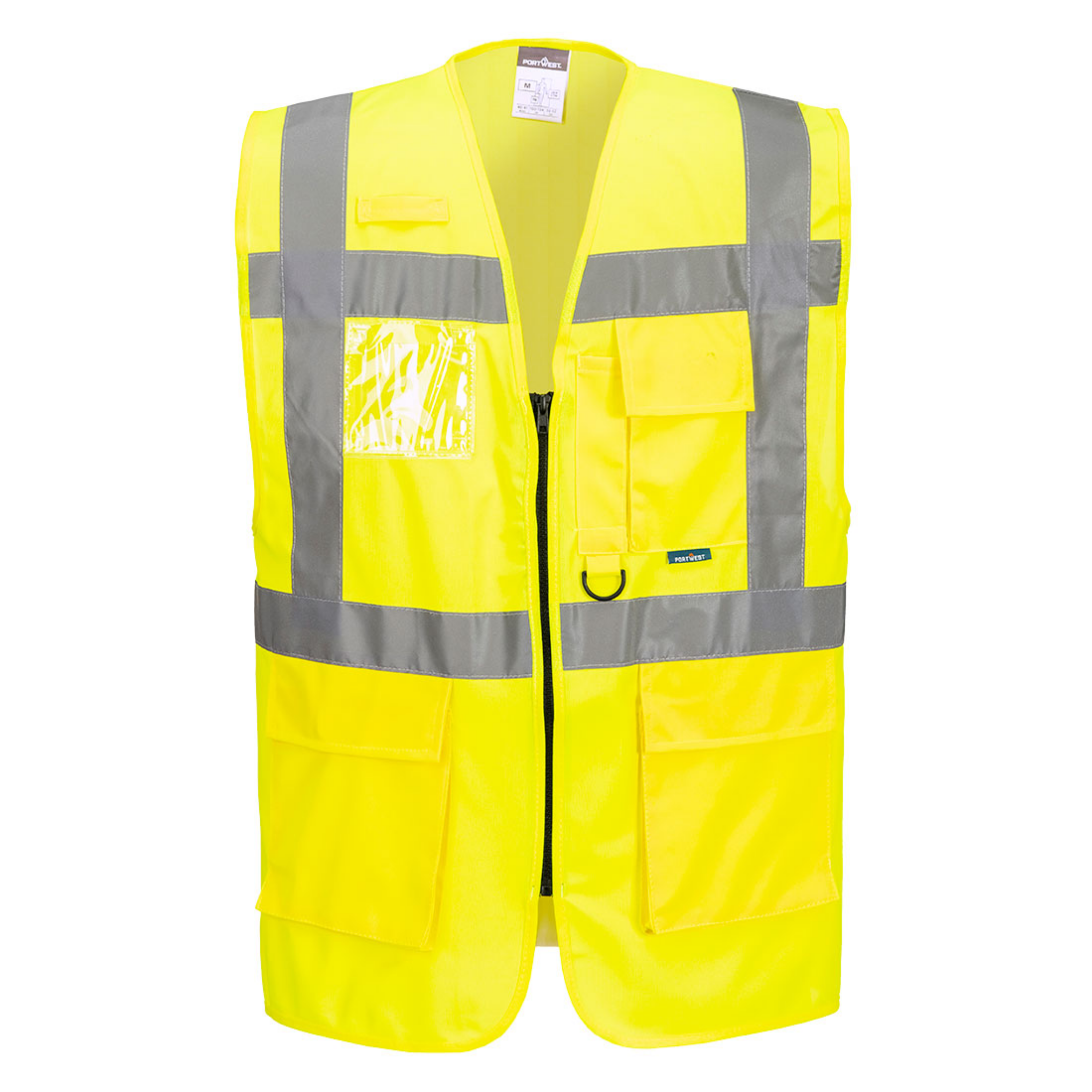 Berlin Executive Hivis Zip Vest, Yellow