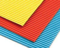 A4 Assorted Coloured Corrugated Card (10)