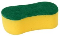 FOAM DECORATING  SPONGE WITH GREEN SCOURER