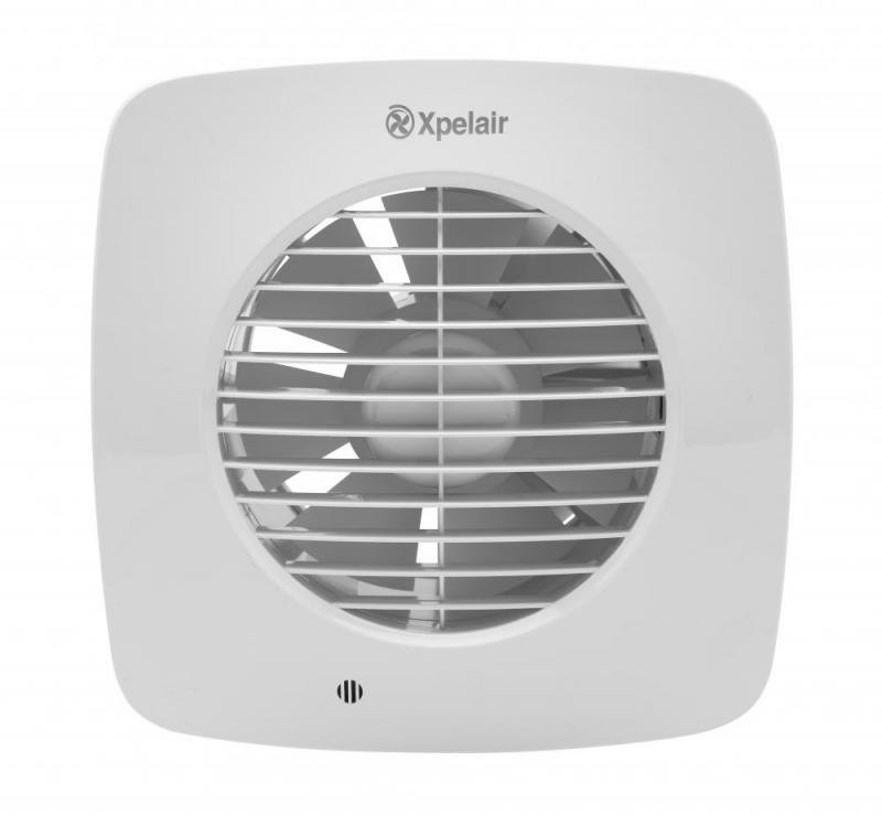 Xpelair 150mm Simply Silent Square Fan With Timer DX150TS