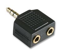 3.5mm stereo jack plug to 2 x 3.5mm stereo ja