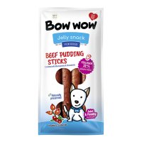 Bow Wow Dog Jelly Snack Pudding Sticks Beef and Collagen 27-30cm 6 Sticks