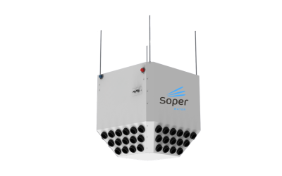 Luchtverhitter 25,5kW lage temperatuur warmwater met uitblaasplenum