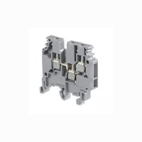 M4/6.3A Entrelec 3 Connection Feedthrough Terminal 4mm&sup2; Grey 1SNA115468R2000