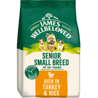 James Wellbeloved Dog Senior Small Breed Rich in Turkey & Rice 7.5kg