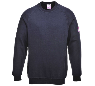 FR12 MODAFLAME Flame Retardant Anti Static Sweat Shirt Navy