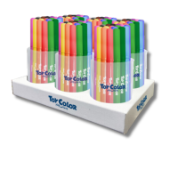 Toy Color Jumbl Fiber Pens 6 x Pot Share Pack (108)