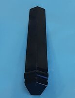 Fascia External Corner Joint Ogee Black 135 Degrees