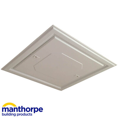 Manthorpe White Expanded Polystyrene 562mm x 562mm Push Up Loft Access Door MANGL260LPU