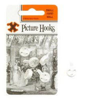 12846 12CARDS SMALL HARD WALL HOOKS