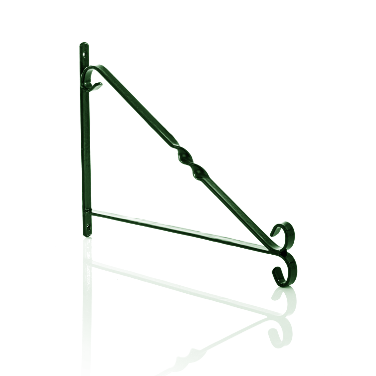 Leecroft 15'' Hanging Basket Brackets Green Wilsons Import