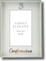 Confirmation Photo Frame/Metal/Silver Finish   (F46642)