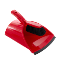 SCOOPA Dustpan and Brush Stiff Bristle Red