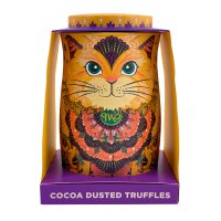 Savanna Gold cat tin of Flutter Scotch truffles 6x135g