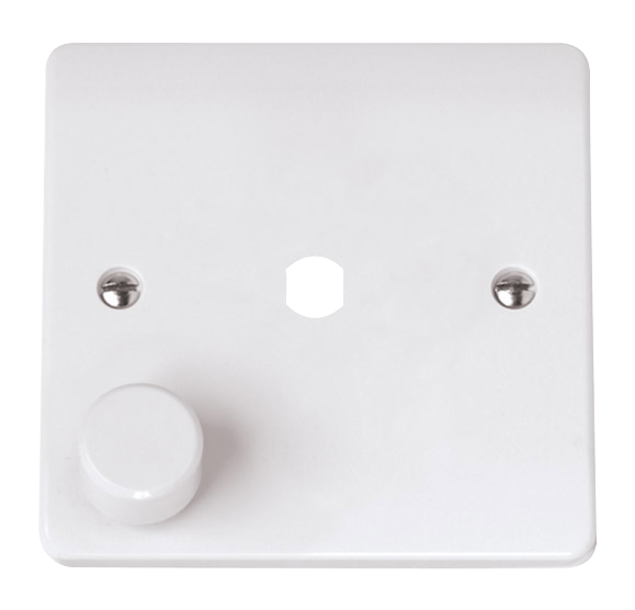 Click Mode 1G Dimmer Plate C/w Knob White CMA145PL