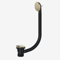 Viva Black Clicker Combination Bath Waste Brushed Brass CWB02/BB 