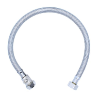 Viva 1/2" x 15mm Flexi Hose Tap Connector Basin with Isolator Valve 500mm BSP