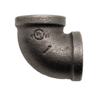 1" 90 Deg. Elbow, Black Pipe