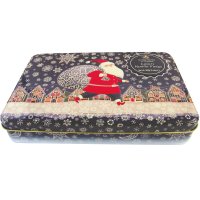 Christmas Santa snow tin of vanilla fudge - 6 x 400g