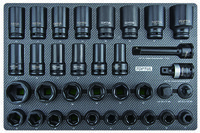 34PCS 3/4" DR. Impact Socket Set