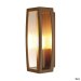 MERIDIAN BOX RUST WALL LIGHT WITH CLEAR PLASTIC DIFFUSER