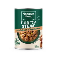Natures Menu Dog Hearty Stew with Salmon & Vegetables Tins 12x415g
