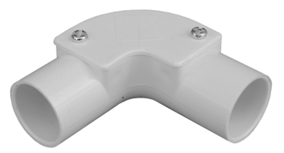 20mm PVC Inspection Elbow White