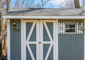 painted garden shed 