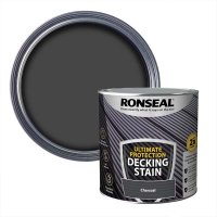 Ronseal Ultimate Protection Deck Stain Charcoal Colour 2.5L & Swatch